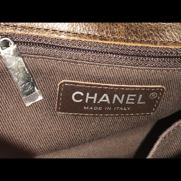 RARE CHANEL PARIS EDINBURGH BROWN SHOULDER BAG - Picture 8 of 12